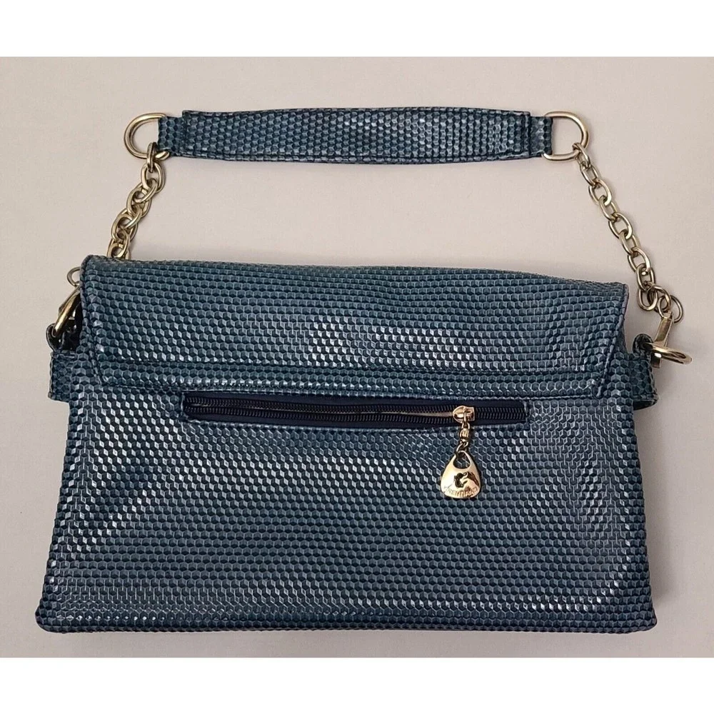 Womens Expandable One Handle Purse Green Gold Color Strap Yirentianzi - Picture 2 of 12